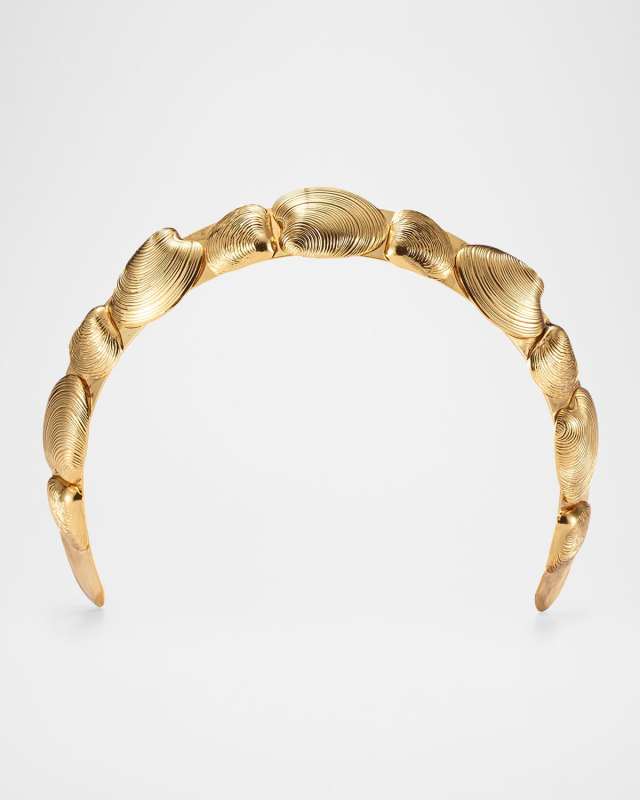 14K Gold Plated Kya Seashell Crown